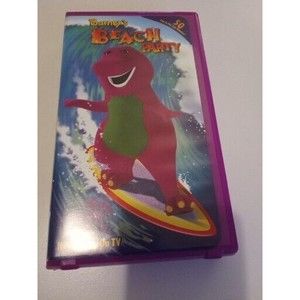 Barneys Beach Party VHS Never Seen On TV Barney Purple Dinosaur